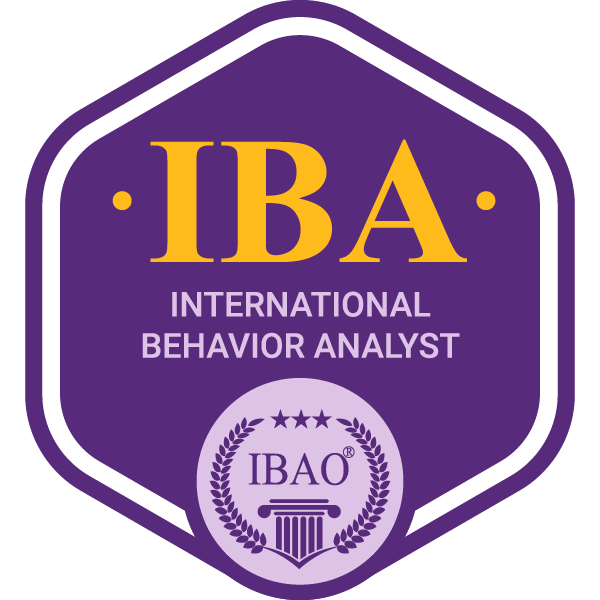 International Behavior Analyst® (IBA®) Certification badge